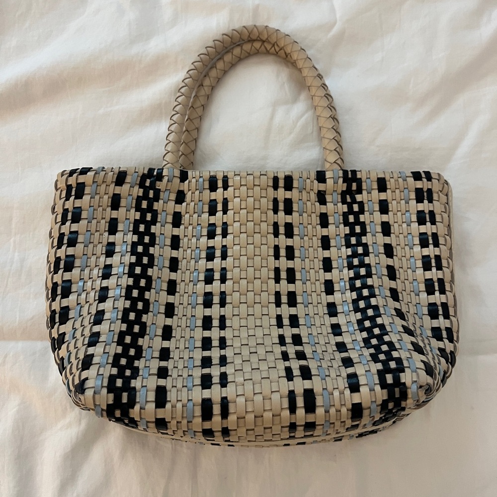 Madewell Woven Tote - Blue and Off white tone - Picture 4 of 6
